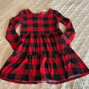 Old Navy Buffalo Plaid Long Sleeve Dress - Kids XL